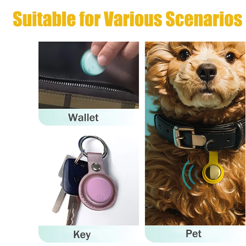 

Bluetooth GPS Tracker Mini Locator for Keys Phone Pet Wallet Anti Lost Finder Works with iPhone Android
