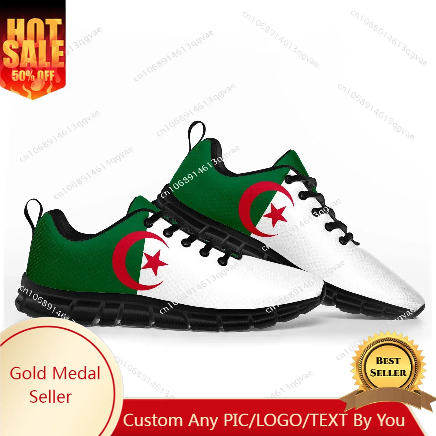 

Algerian Flag Sports Shoes Mens Womens Teenager Sneakers Algeria Casual Custom High Quality Couple Shoes Black