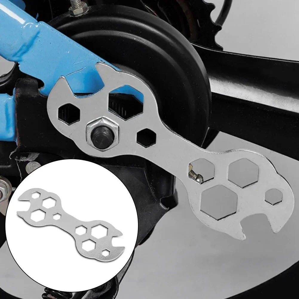 Flat Hexagon Wrench 8-17mm For Bike Hex Key Spanner Repair Tools Mini Flat Steel Hexagon Wrench
