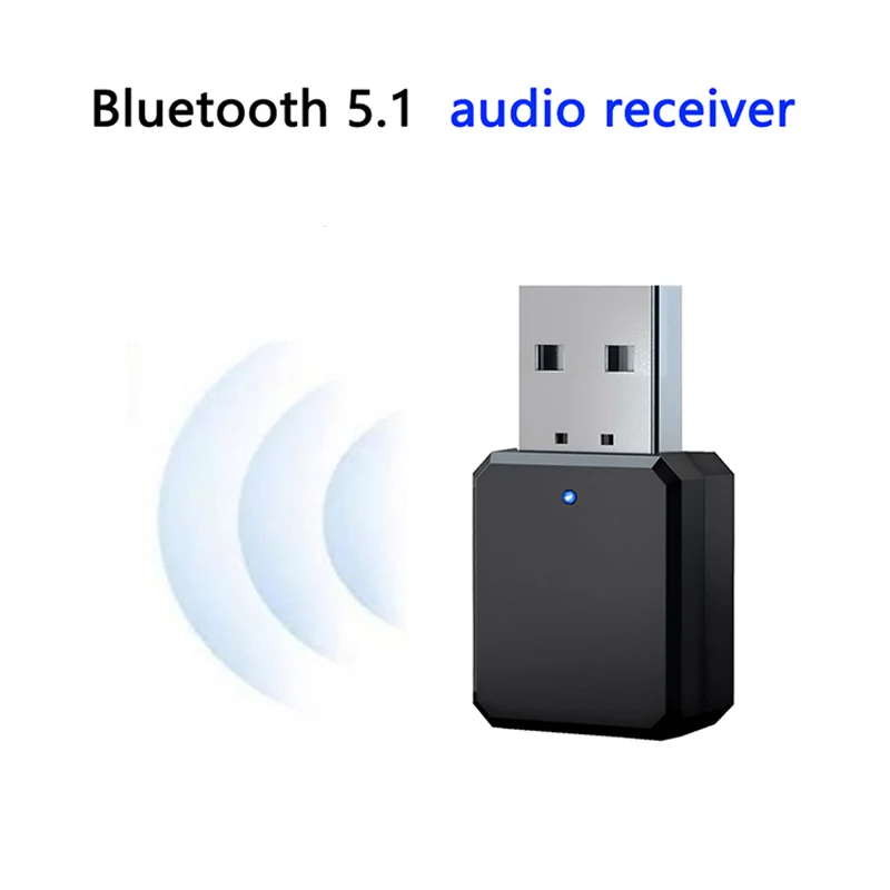 

Bluetooth 5.1 Audio Receiver Dual Output AUX USB Stereo Car Hands-free Call Wireless Adapter Video Receiver Audio Adapter