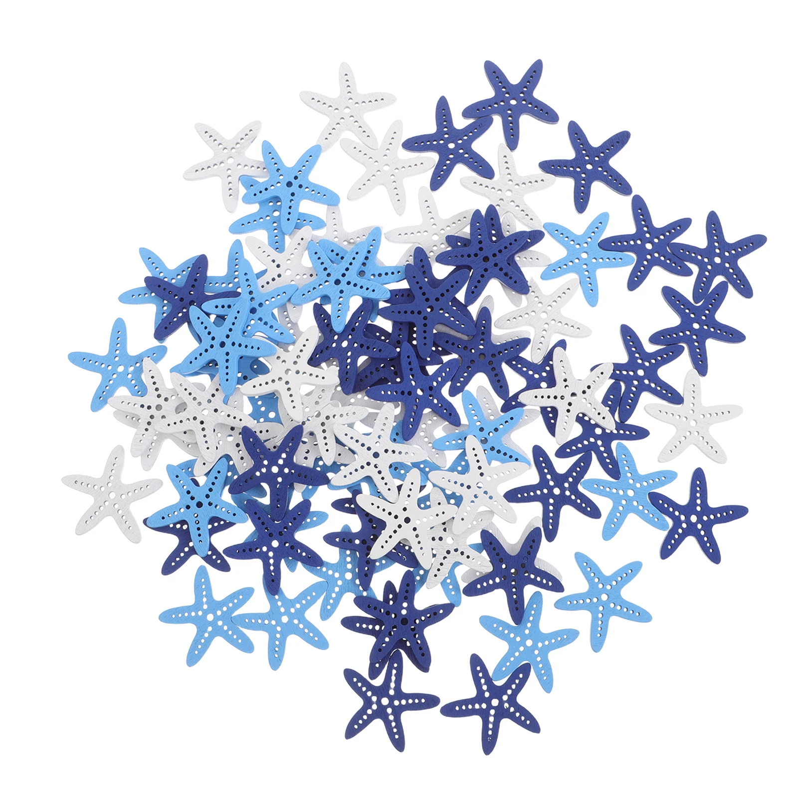 

300Pcs Ocean Handmade Wood Slices Unique Mediterranean Craft Cutouts for DIY Painting Scrapbooking Table Centerpiece Nautical