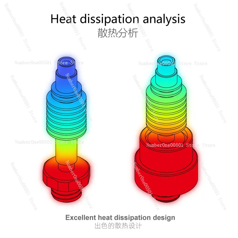 V2 Ceramic Heat Break Throat for 3D Printer Hotend MK8 Upgrade Wear Resistance High Temperature view 5