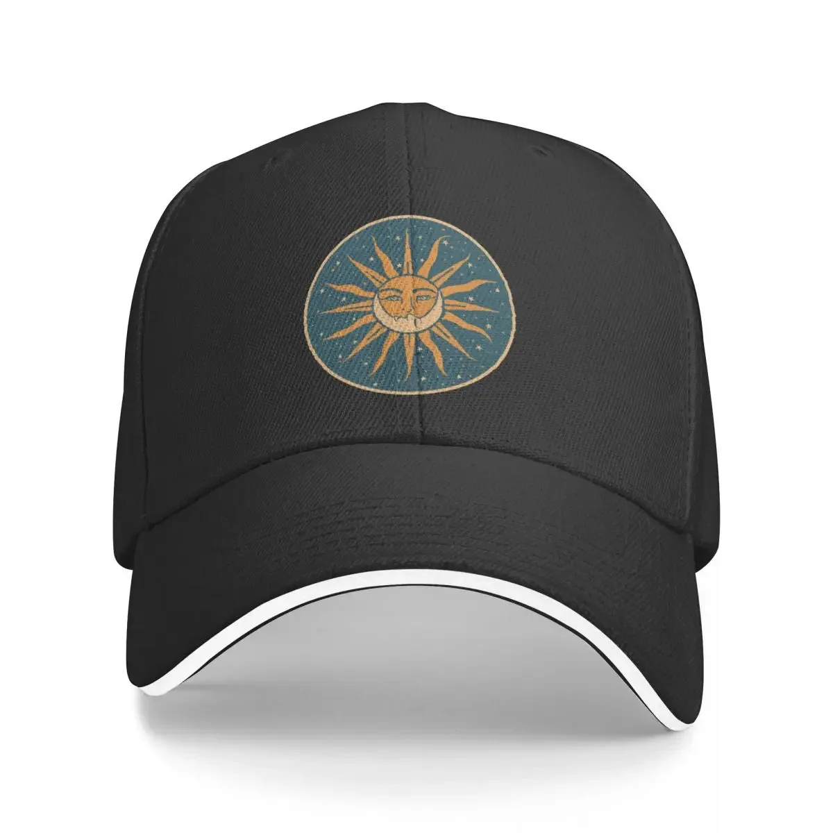 

Sun and Moon | Vintage Baseball Cap Fishing cap funny hat western Hat Golf Cap Mens Tennis Women's