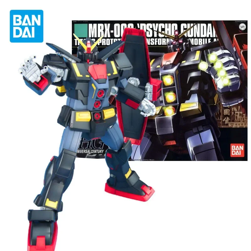 Bandai HG 1/144 MRX-009 Psycho Gundam Anime Action Figure Assembly Model Toys Collectible Model Ornaments Gifts for Children