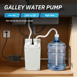 Electric Water Pump 12V 1.5L/min Faucet Kitchen Automatic Suction Pump RV/Boat Water Pump Caravan Motor Boat Kitchen Water Pump