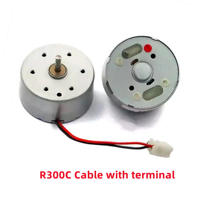 2PCS/Lot R300C Micro DC small motor DIY handmade Mini Solar Cap Fan USB high speed belt cable Small Motor R300C belt cable