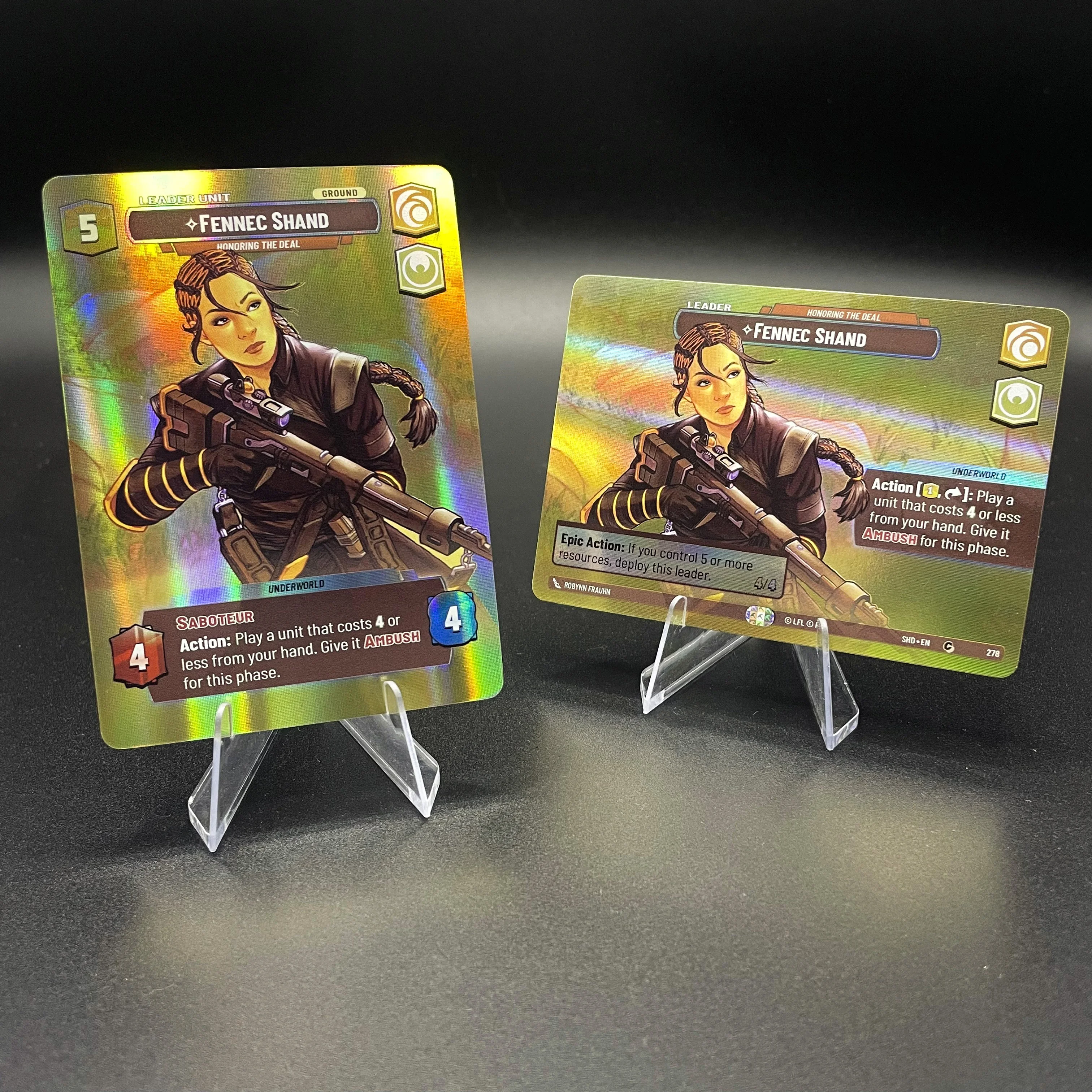 SWUDB Shadows of the Galaxy (SHD) Cards Showcase Proxy Foil Cards Maul Yoda Cad Bane Bo-Katan Kryze TCG Game Collection Cards