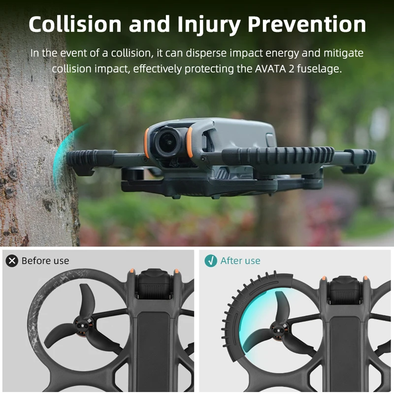 Anti-collision Bumper for DJI Avata 2 Drone  Propellers Guard Rings Bar Safe Protection Quadcopters Avata2 Drone Accessories