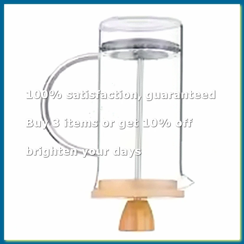 Coffee French Press Pot with Filter High Borosilicate Glass Hand Punch Coffee Pot Brewings Tea Pot Tools Wooden Lid B