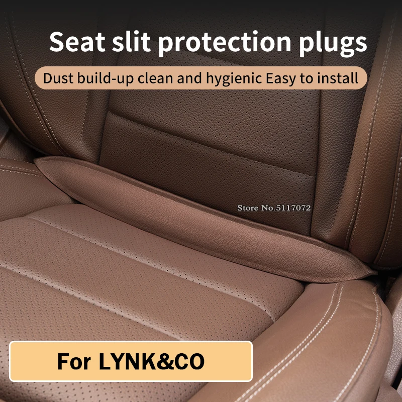 Enchufe de relleno de espacio de asiento de coche, bloqueador de tira de relleno de hendiduras de asiento de coche EVA elástico, evita caídas para LYNK & CO 900 LYNKCO 09 01 18
