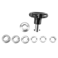 ABP-Key Closing Waterproof Tool Watch Back Case Opener 7 Size Types Professional Watch Repair Tools Set for Rolex Tudor