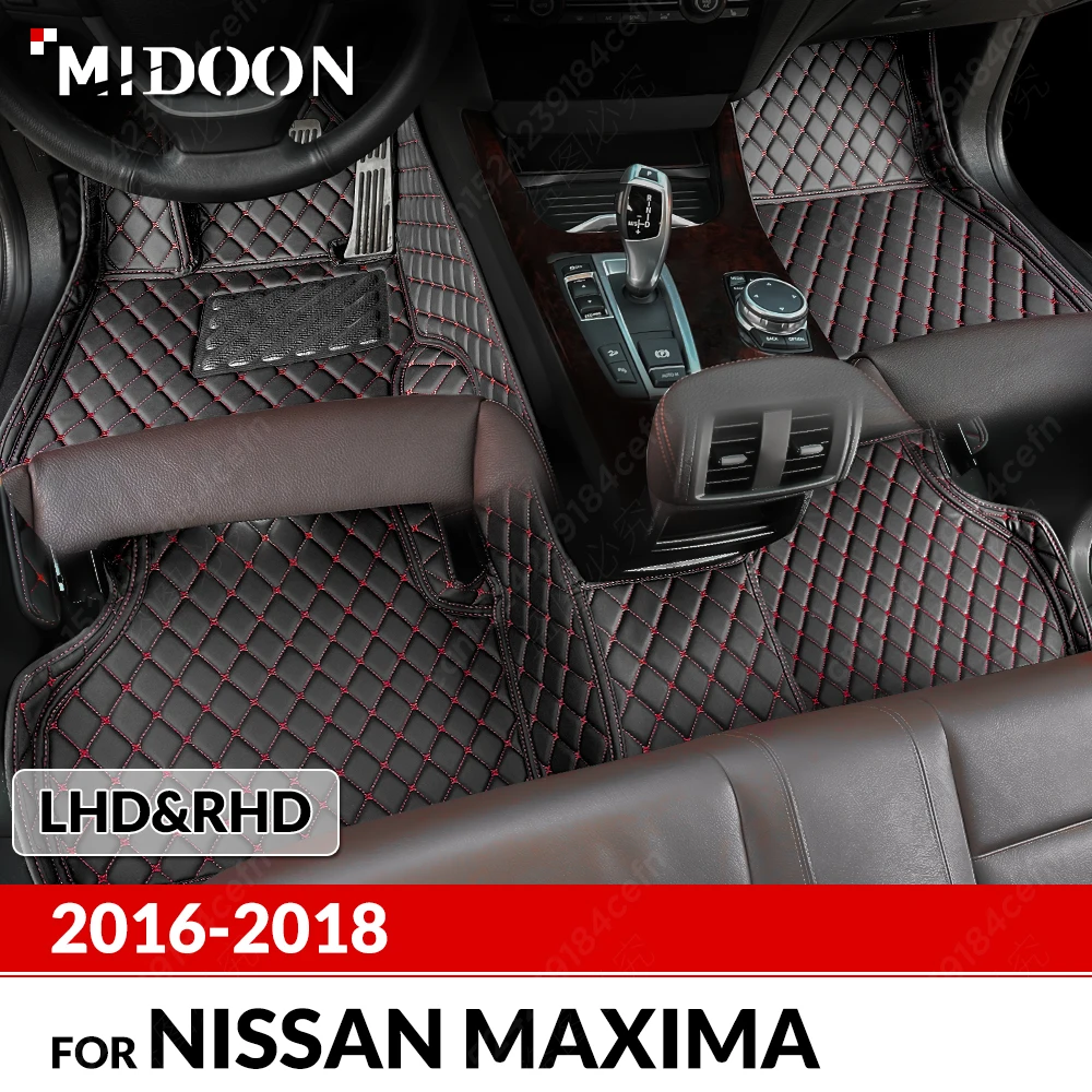 Custom Car Floor Mats For Nissan MAXIMA 2016 2017 2018 Automobile Carpet Cover Interior Details Accessories Protective Pad Parts