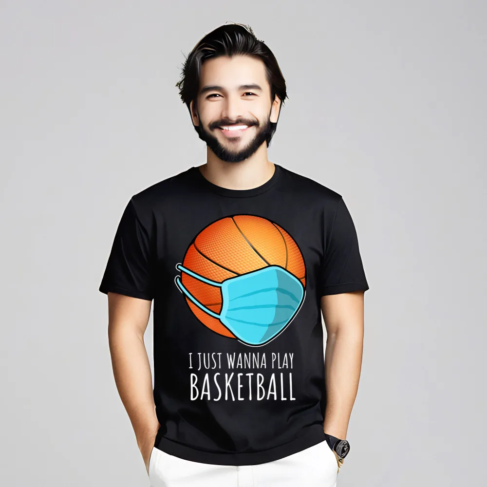 

Забавные баскетбольные рубашки I Just Christmas, хлопковые Топы И Футболки с круглым вырезом, футболка с коротким рукавом и принтом, забавная потерянная футболка