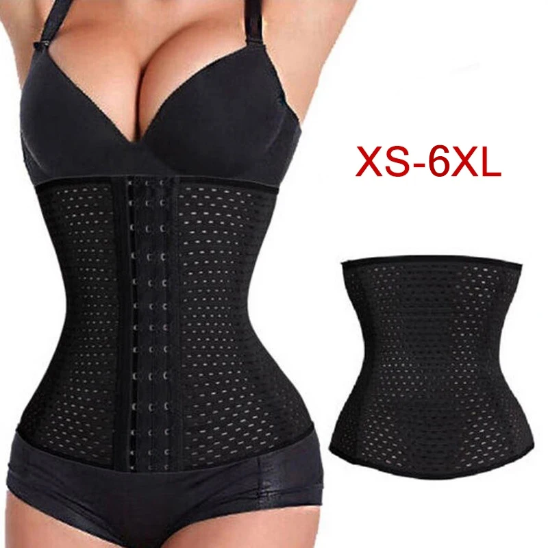 

Women Waist Trainer Cinchers Ladies Slimming Belt Corset Shaper Wear Band Body Building Front Buckle 3 Breasted Dropship Support