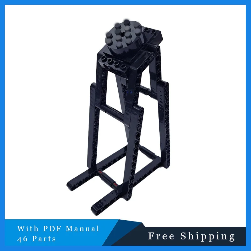 

46 шт. синий вращающийся кронштейн с крыльями летучей мыши, модель строительного блока, сделай сам, сборные кирпичи, образовательные креативные праздничные игрушки, коллекция подарков