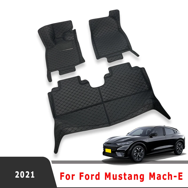 

Для Ford Mustang Mach-E MachE 2021 2022, автомобильные коврики, автостайлинг, аксессуары для интерьера, защитные водонепроницаемые ковры на заказ, коврики