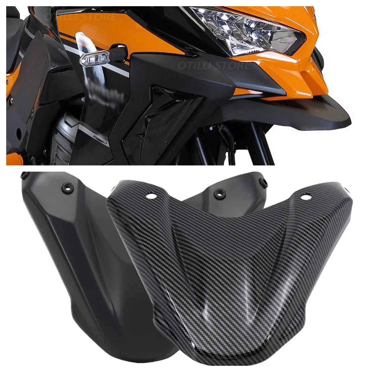 Motorcycle Front Snavel Extension Splash Guard Extender For Kawasaki VERSYS 1000 SE Versys 1000 S Versys 1000 Fairing Accessories