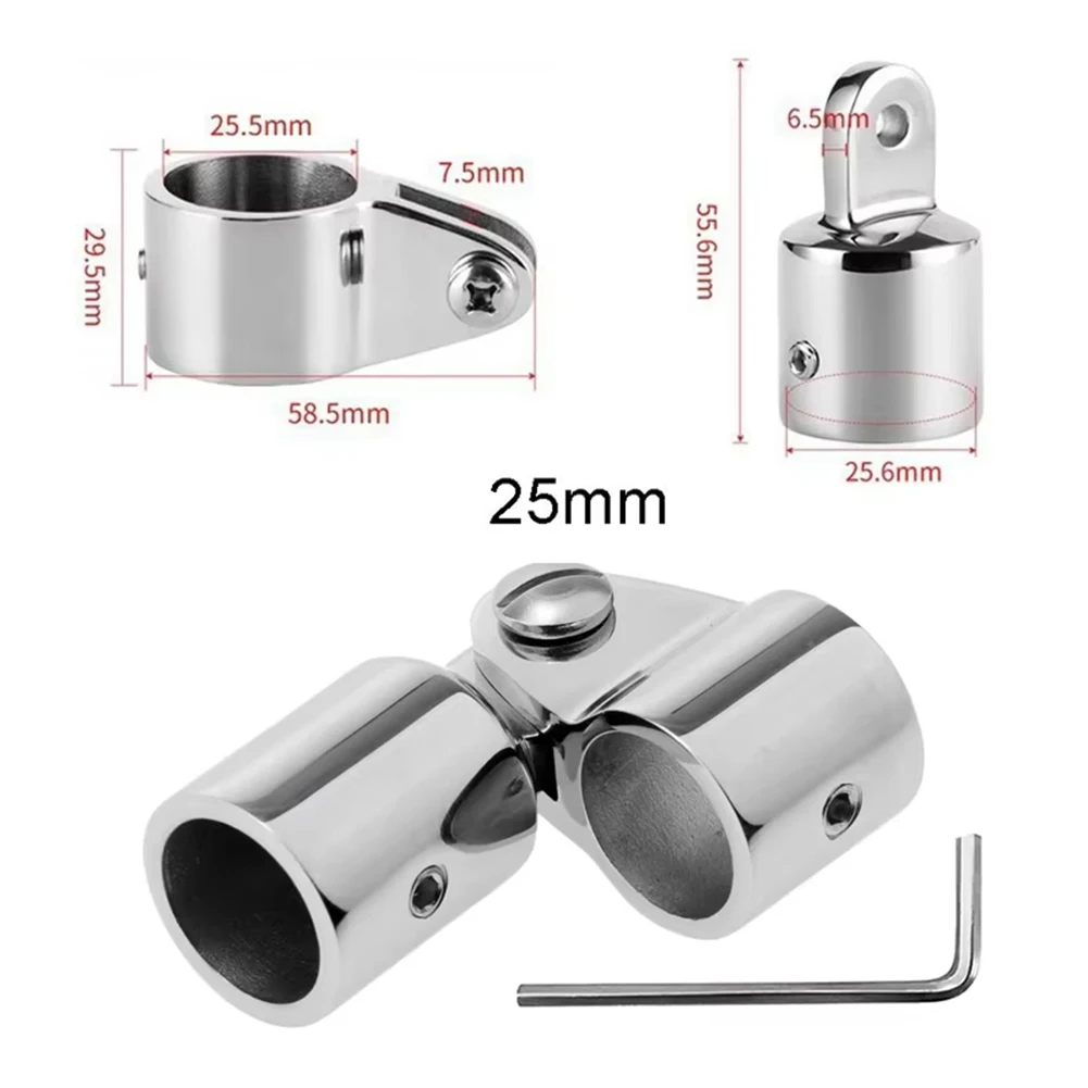 316 Stainless Steel Slide Cover for Bimini Awning on Boats with Top Mounted Setup Offering Long Lasting Protection