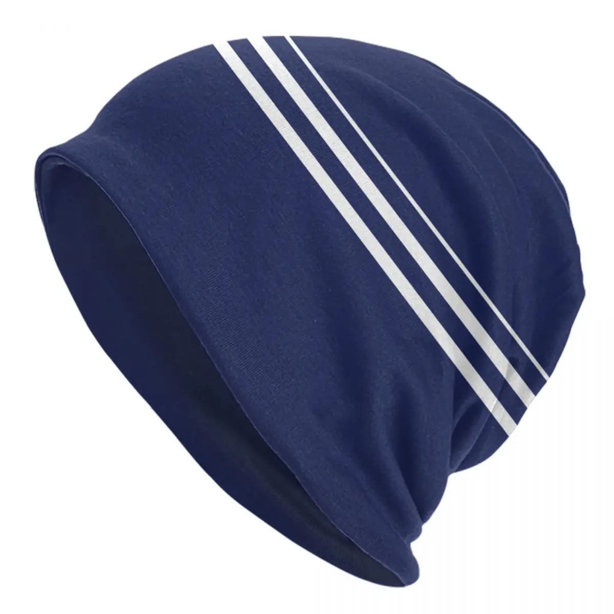 

Custom Navy Blue Stripes Nautical Anchor Beanie Cap Unisex Winter Bonnet Femme Knitted Hats Outdoor Skullies Beanies Caps