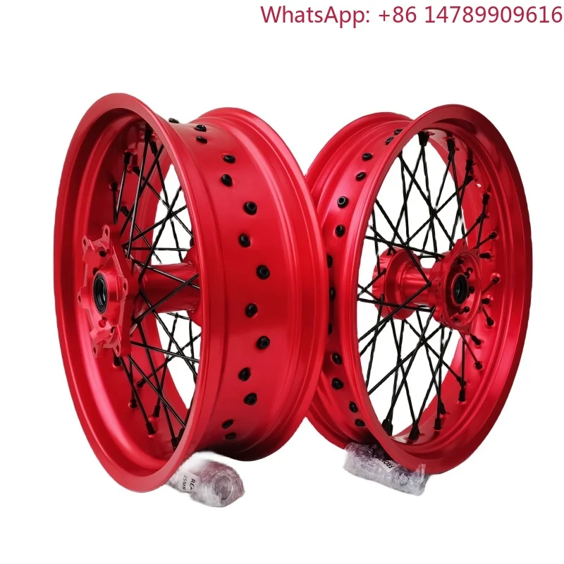 High Quality Aluminum Alloy 17 Inch Supermoto Wheels Rim Fitment For [Model] Dirt Bike Motorcycle Spare PartsCustom Size Availab