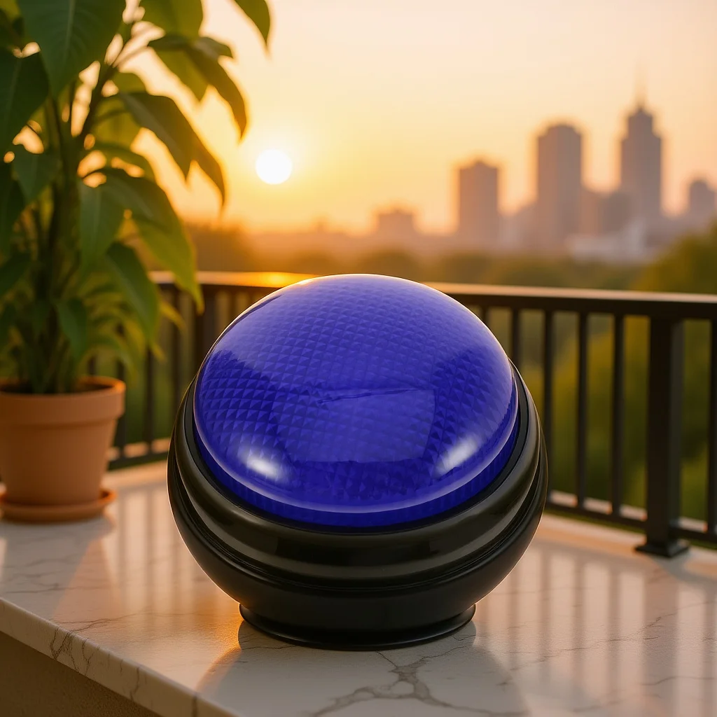 

Sound Button with Light and Sound Effect for Party Games Prank Game Button Prop Fun Electronic Gadget for Office Wedding