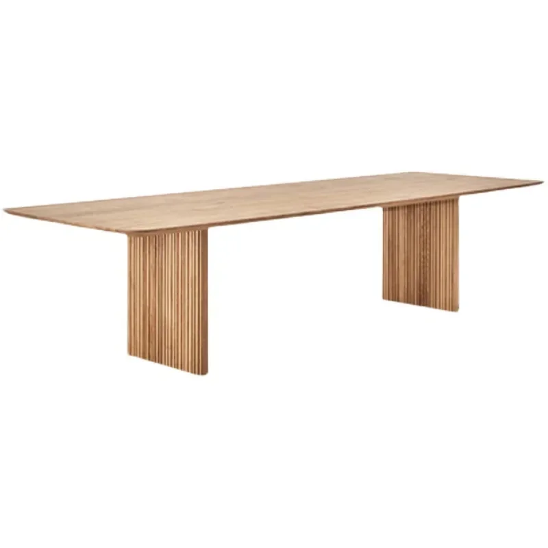 

Solid Wood Dining Table Household Rectangular Oak Black Walnut Dining Table