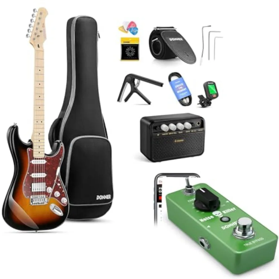 

Electric Guitar DST-152S 39 HSS Pickup Coil Split-Noise Gate Pedal Kit in Black with Premium Wood Finish and Enhanced Sound Cla