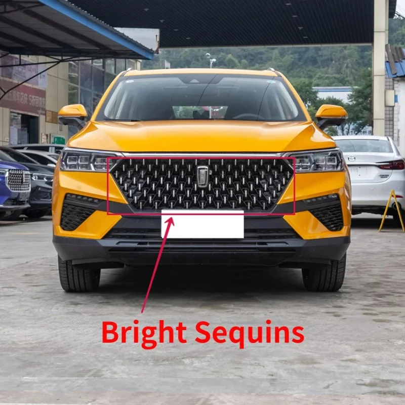 Original Front Grille Electroplated Sequins Front Net Decoration for FAW BESTUNE T77
