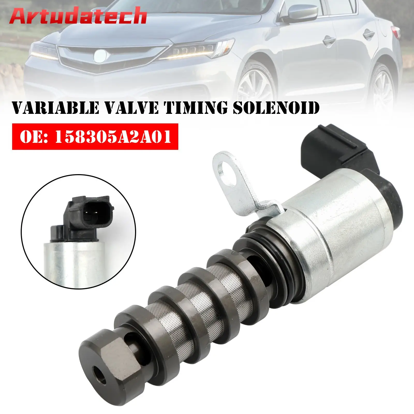 Artudatech Variable Valve Timing VVT Solenoid for Honda Accord CR-V 2.4L 158305A2A01