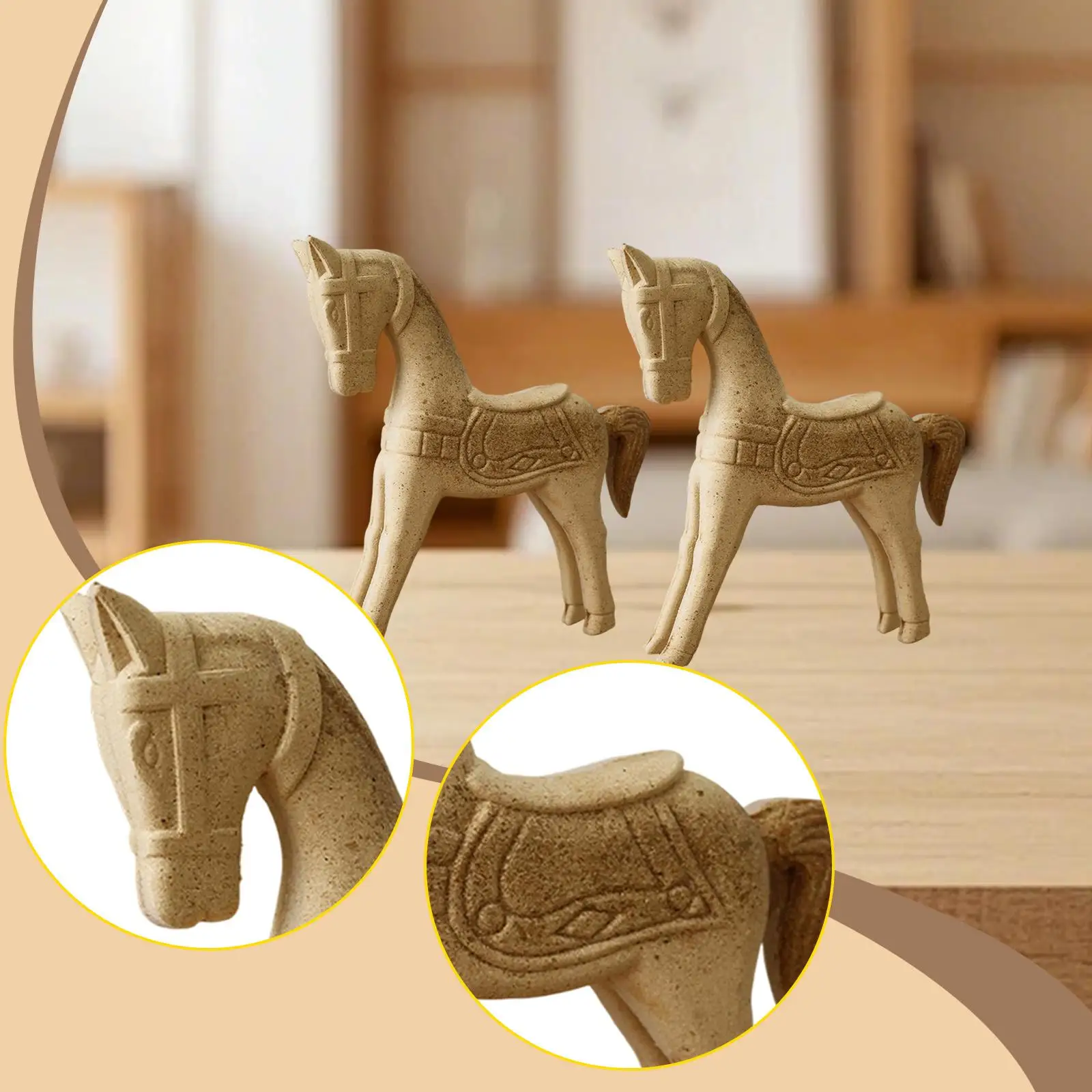 Houten dierenbeeldjes paar schattige blanco ongeverfde desktop sculptuur ornamenten onvoltooide voor tafel woonkamer centerpieces thuis