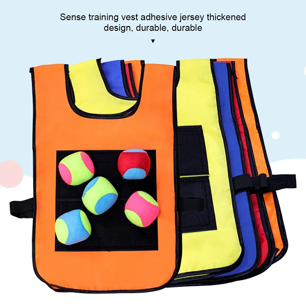 Sticky Ball Vest Toy Children Outdoor Sports Toys Physical Exercise Game Props Parent-child Interaction Safe For Kids Gifts