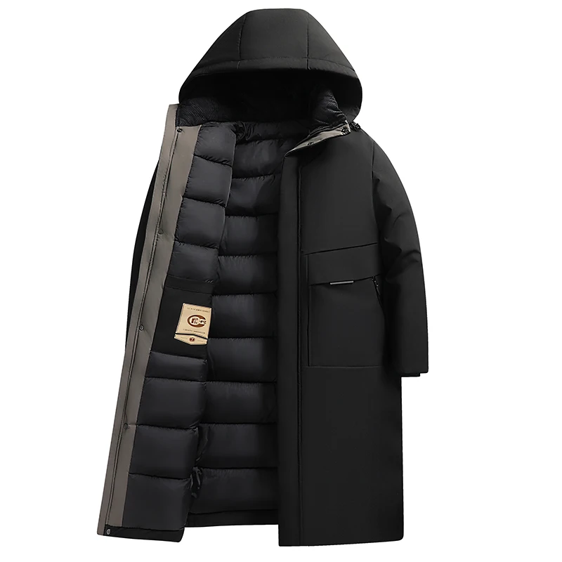 2024 giacche invernali da uomo stile lungo da uomo moda di alta qualità giacca calda casual addensare Parka inverno maschile cappotto caldo maschile M-4XL