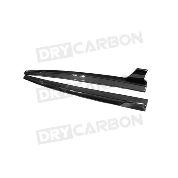 Carbon Fiber Side Skirts Bumper Lip Covers for Audi A3 Sline S3 RS3 Sedan 2014 2015 2016 Car Styling Body Kits FRP view 4
