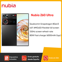 Nubia Z60 Ultra Global Version 64MP Main 6.8‘’ 5G Phone Snapdragon 8Gen 3 NFC 6000mAh Battery 80W fast charge IP68 Waterpoof