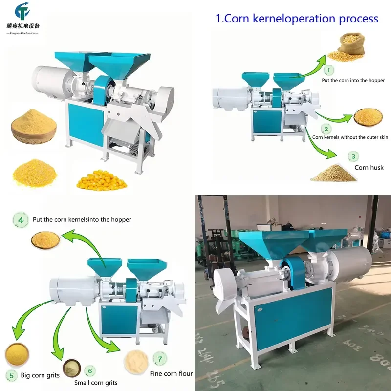 

SFW Certificate GGB-300B Corn Milling Machine Grinder 500kg/H Maize Milling Machine 7.5kw Corn Grits Makincmachine Corn