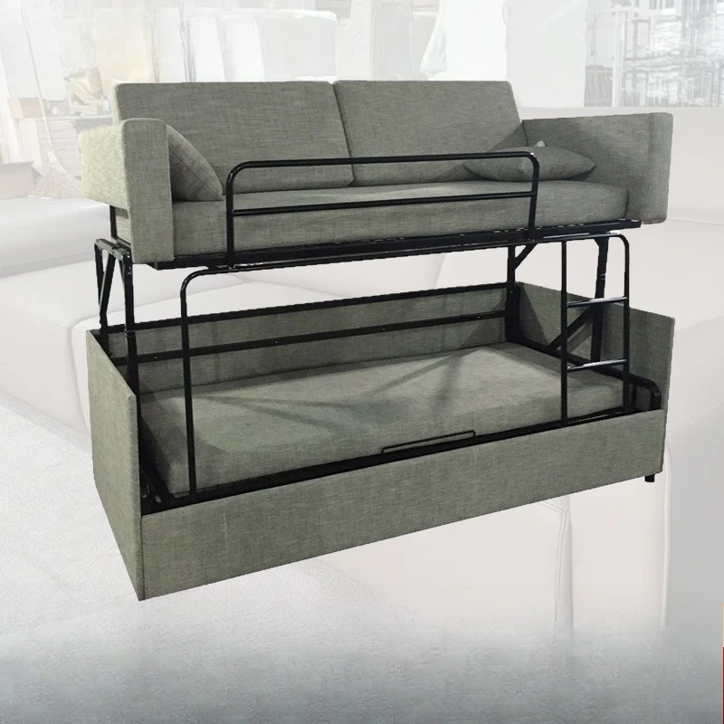 أثاث أريكة مزدوجة، ملحقات معدنية للأجهزة، رف وظيفة سرير قابل للطي #1