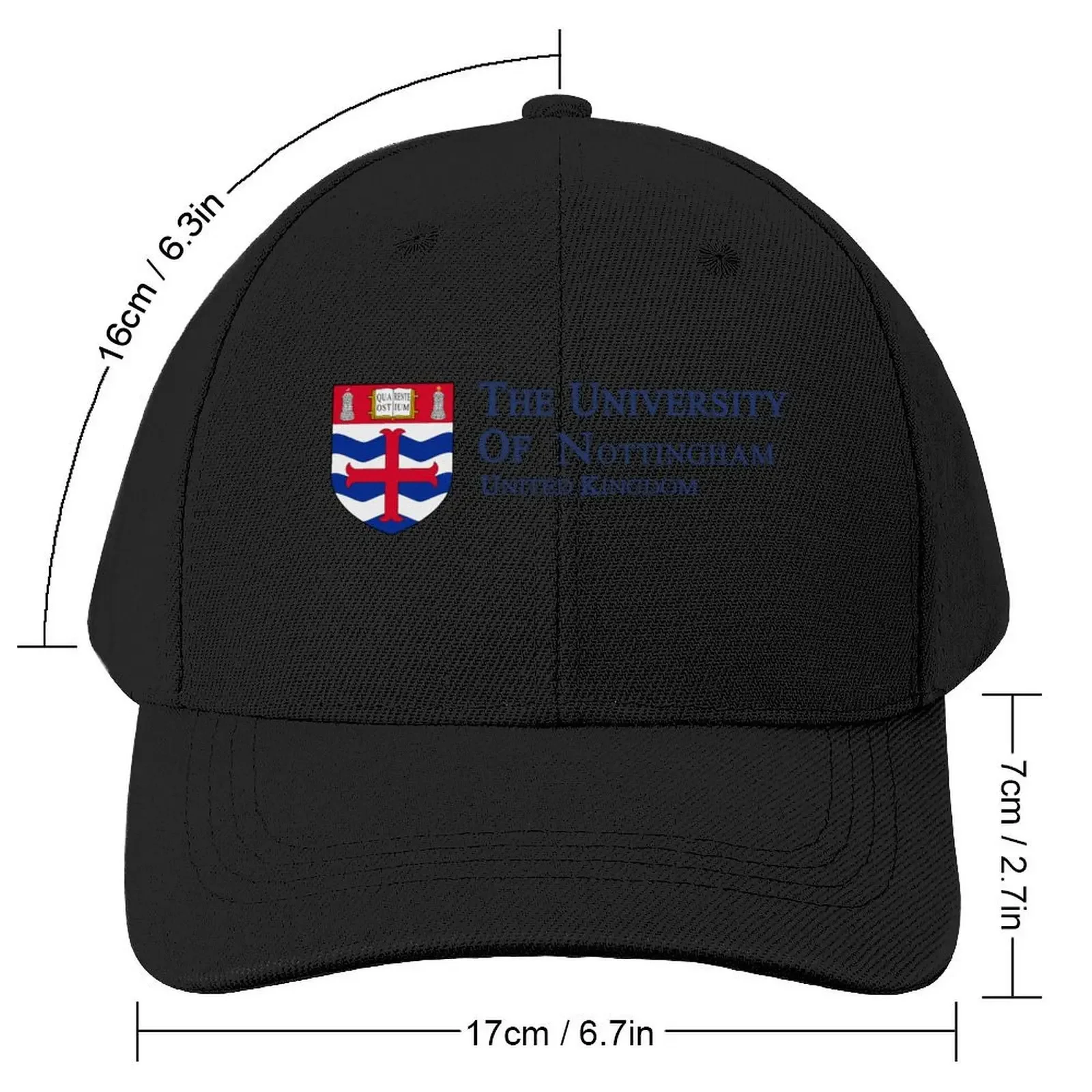 The University Of Nottingham United Kingdom Baseball Cap Rugby Snap Back Hat Golf Cap funny hat Women's 2025 Men's