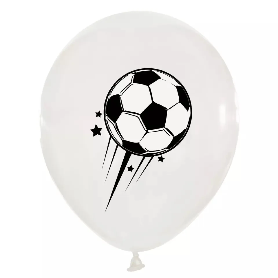 9 Stück 12 Zoll Fußball Latex Ballons Fußball Pitch Dekoration Fußball Thema Geburtstag Party Dekoration Kinder – Detail 5