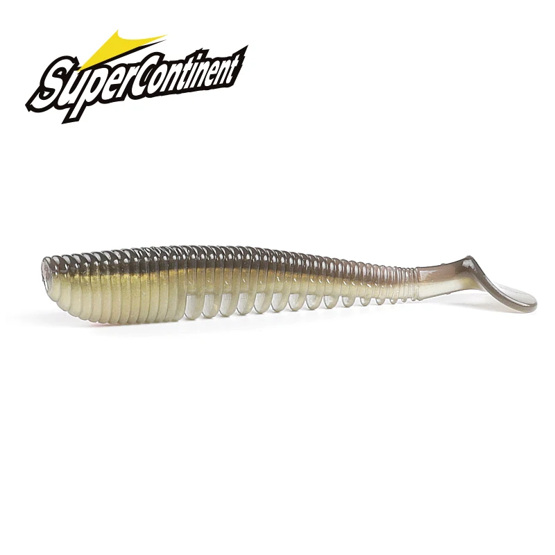 Supercontinent A Fishing Lures 5cm 8cm 9.5cm 11cm Artificial Baits Wobblers Soft Lures Shad Carp Silicone Fishing Baits