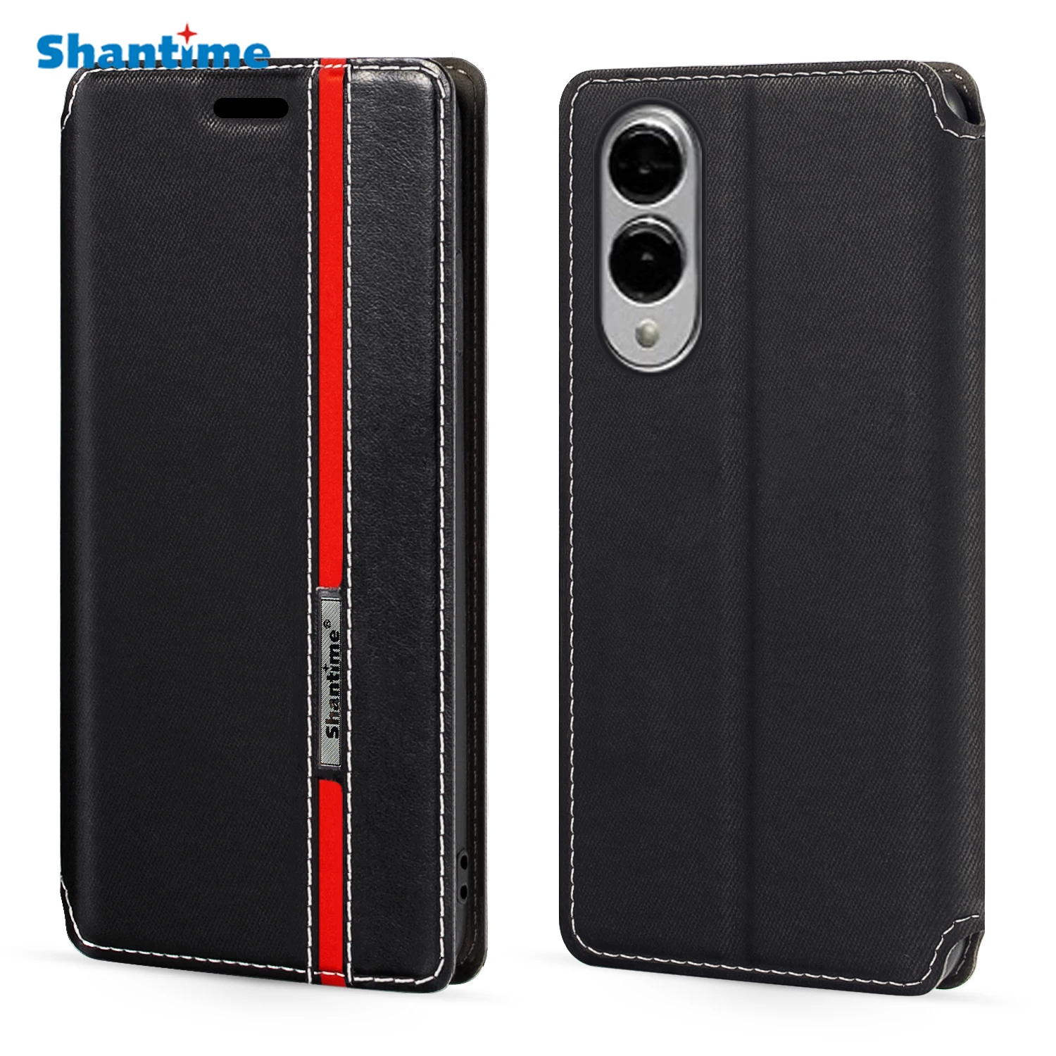 For Samsung Galaxy S25 Edge 5G Case Fashion Multicolor Magnetic Closure Leather Flip Case Cover with Card Holder 6.7 inches