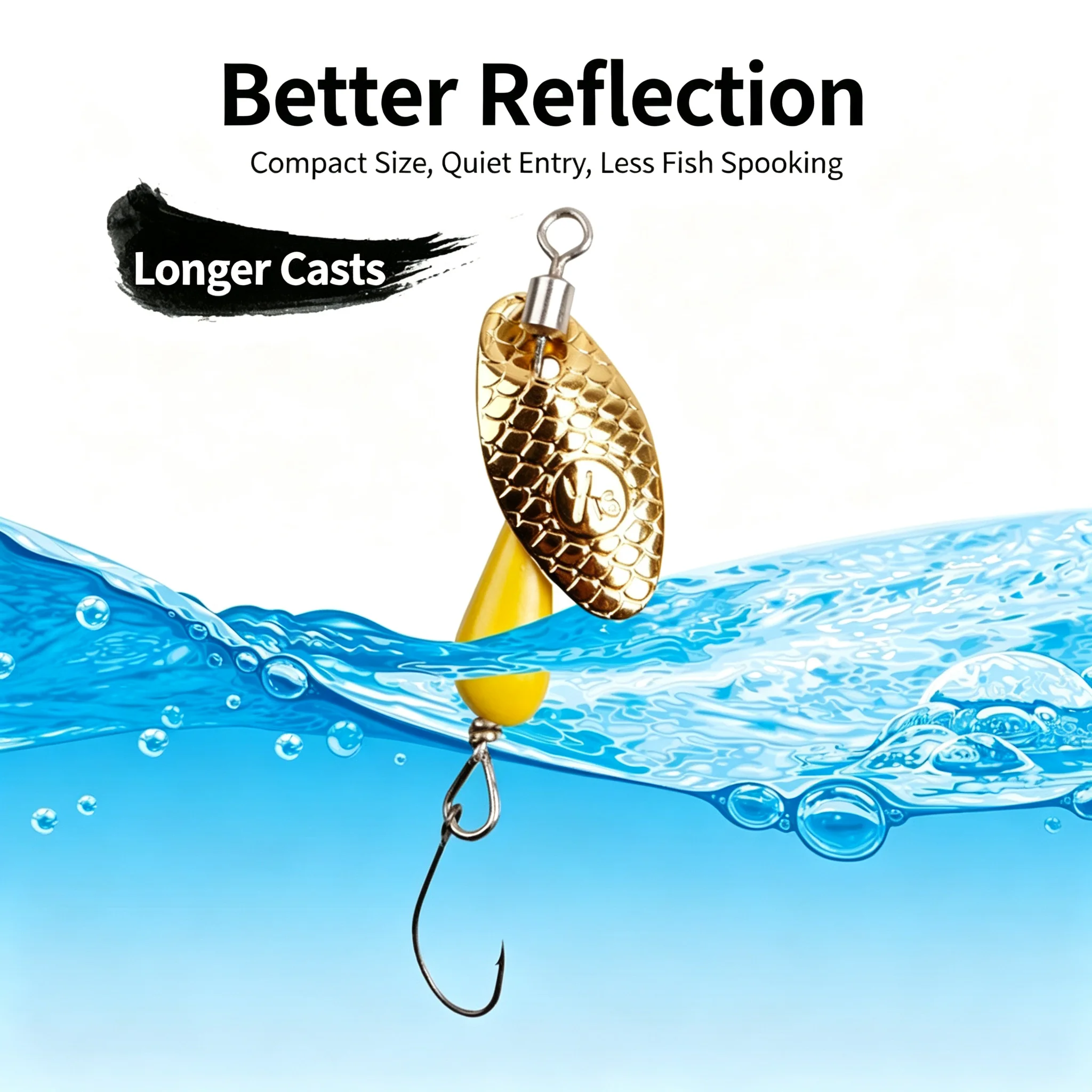 Micro Spinner Lure 5.5cm 2.8g - Fishing Lure Spinnerbait review and price