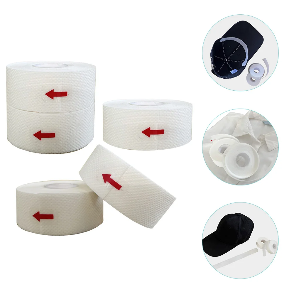 5 Rollen Hoed Zweetsticker Nekbeschermer Zelfklevende Kussentjes Voor Vrouwen Oksels Shirt Voering Absorptiestrips Absorberende Tape