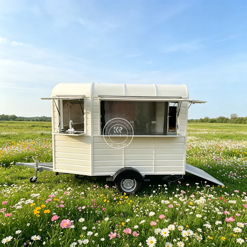 

Commercial Use Mobile Food Trailer Custom Coffee Shop Street Mobile Kitchen Catering Kiosk Juice Food Truck Fully Equipped