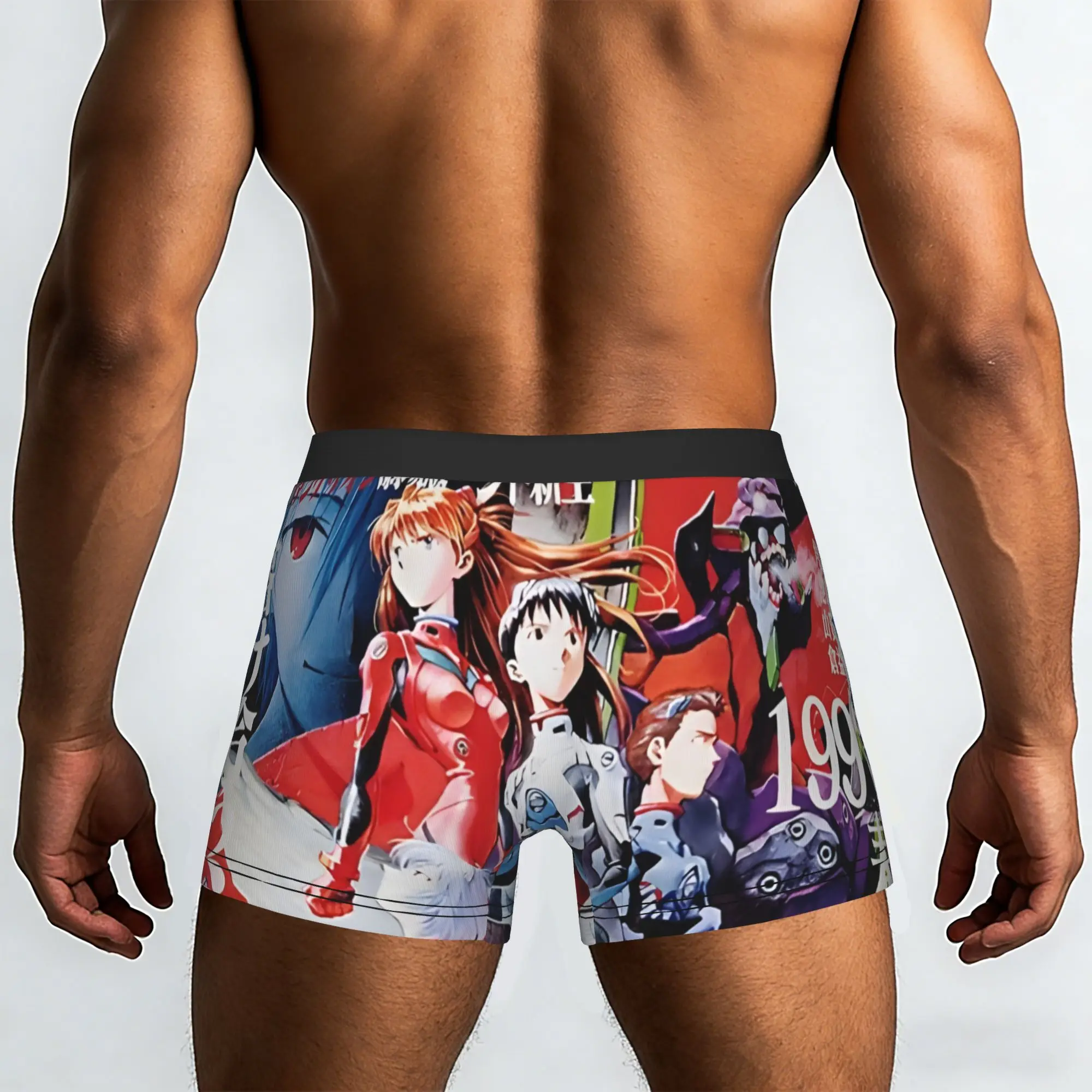 Evangelion DEATH Bandai EVA Underpants Homme Panties Man Underwear Comfortable Shorts Boxer Briefs