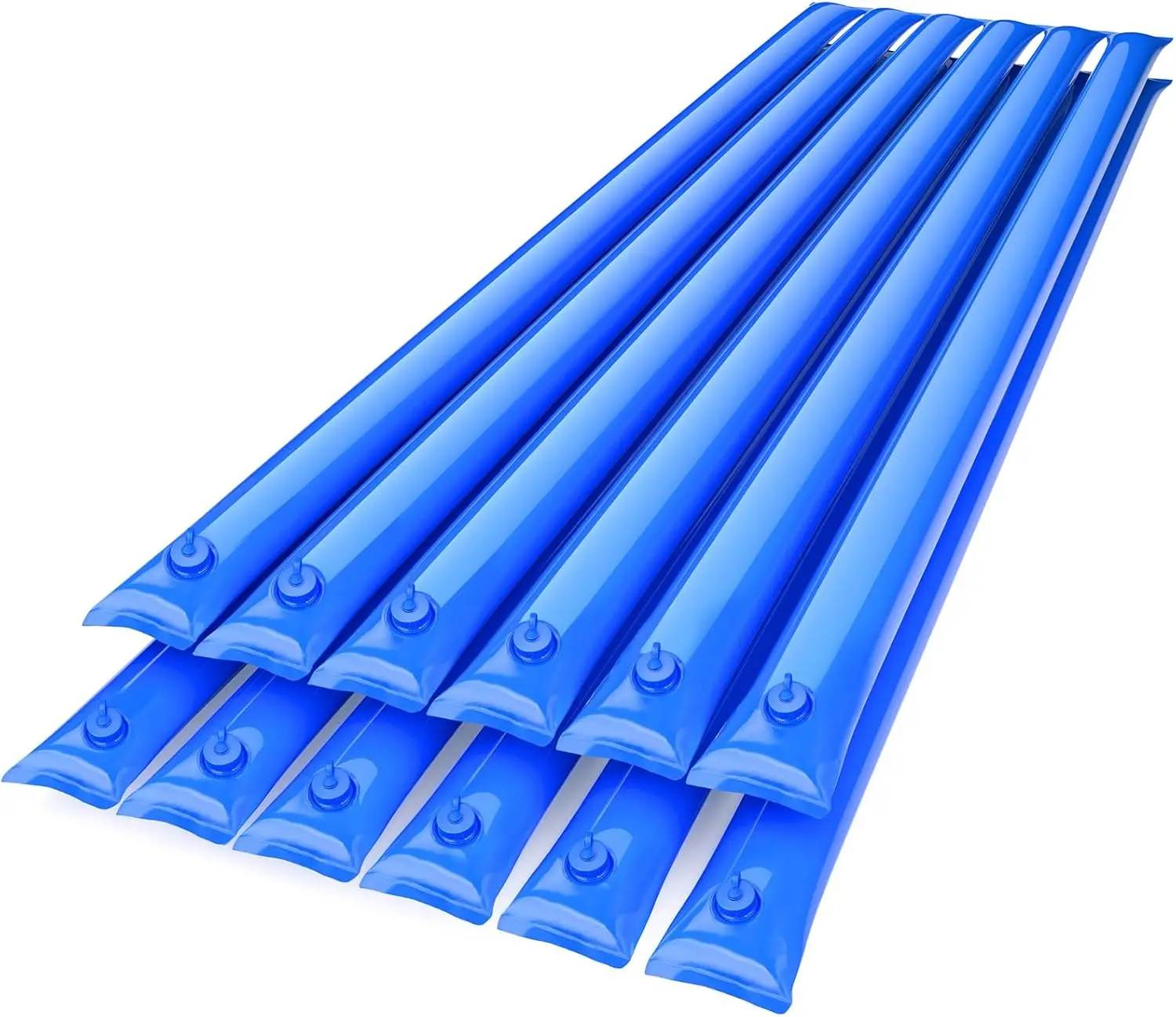 Blue Winter Water Tube for Swimming Covers, 12 Pack 10 FT Cover Water Bags, Cover Weights for Inground Cover