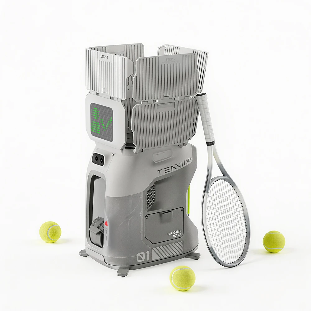 HOT Tenniix Tennis Ball Machine AI Tennis Robot Professional Training Tennis Ball Launch Training Shooting Machine For