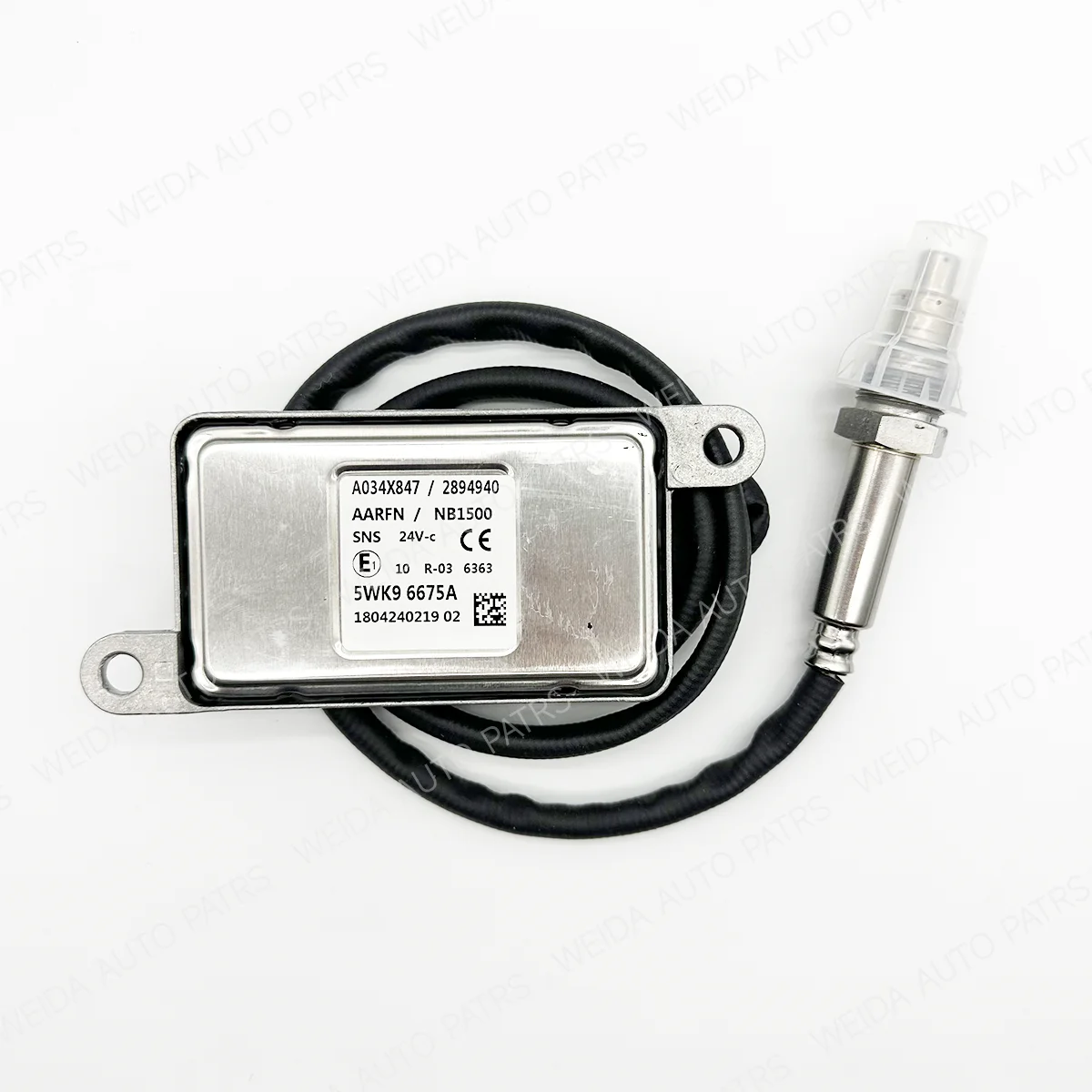 High Quality FOR NGK Probe 5WK96675A 2894940 A034X847 NOX Oxygen Sensor For Cummins Volvo DAF XF Truck 24V Euro 5