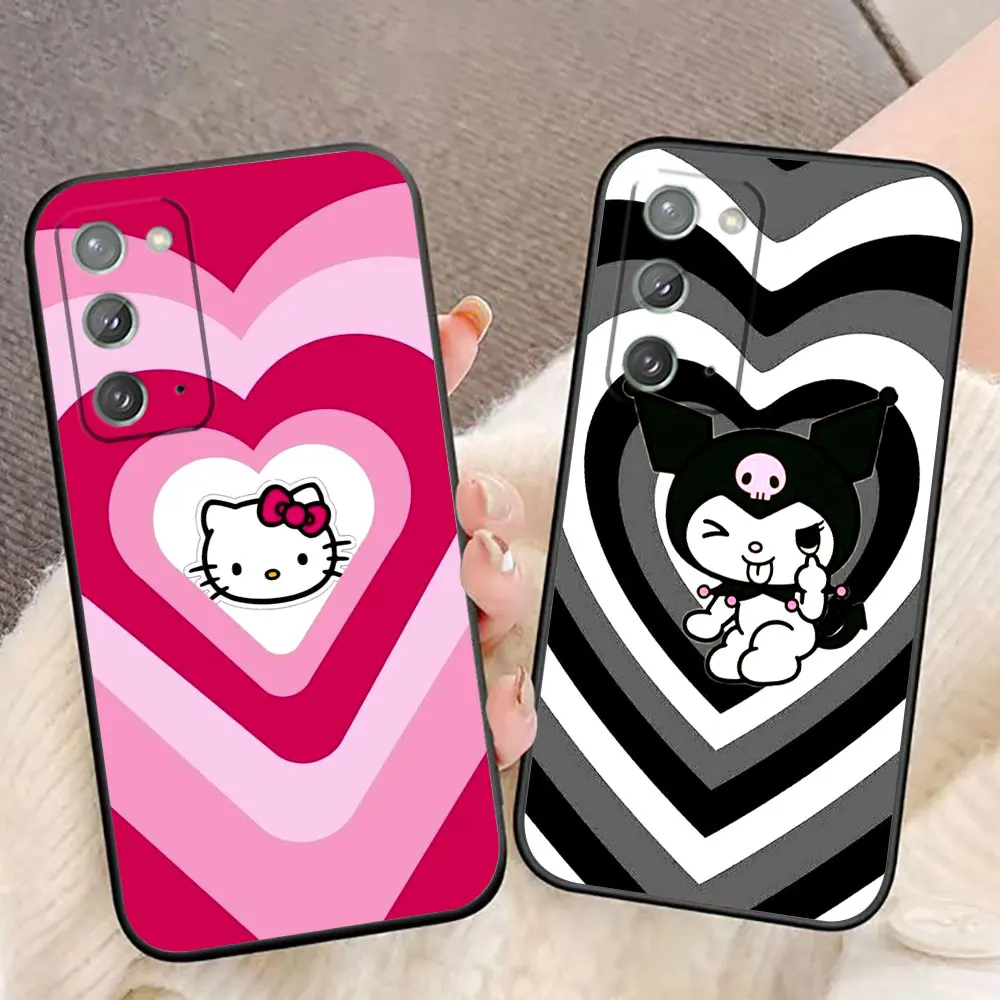 

Hello Kitty Kuromi Pachacco Phone Case For Samsung NOTE 8 9 10 20 Ultra Lite A02 A02S A03 A03S A04 A04E A05S A8 A9 A10 A10E Case