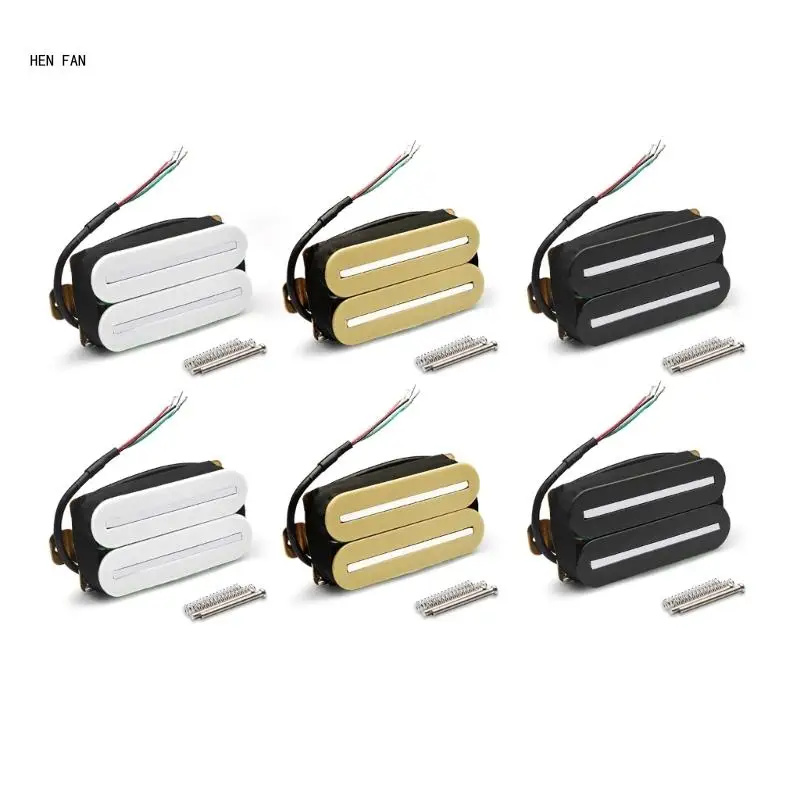 

Humbucker Neck Pickup Electric Guitar Neck Pickup Metal Texture for Guitar M89D