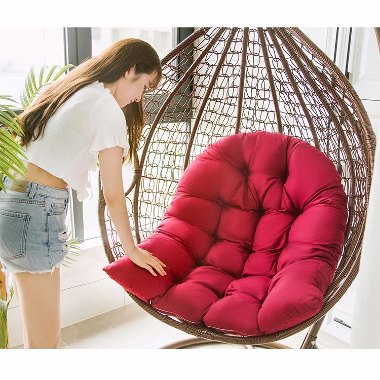 Hammock Chair Egg Cushion Garden Outdoor Swing Seat Cushion Hanging Chair Backrest Pillow Swing Cushion Hanging Mattress